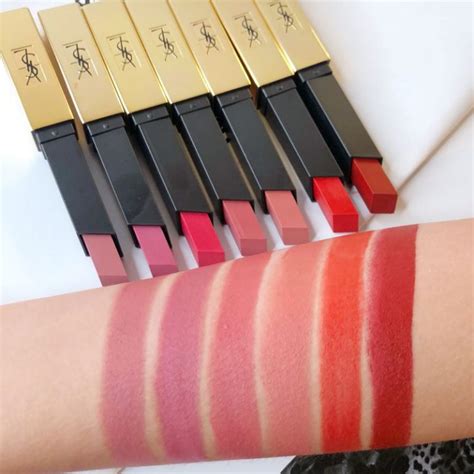 ysl slim matte swatches|ysl matte lipstick swatches.